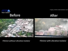 Sans isolants vibratoires: haute fréquence, endommagement facile; avec JMZ: isolation vibratoire, stable et