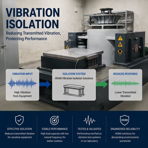 Dernier blog de l'entreprise Qu'est-ce que l'efficacité d'isolation dans le contrôle des vibrations ?
