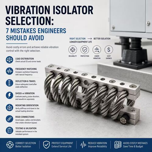 Dernier blog de l'entreprise Sélection d'isolateurs de vibrations : 7 erreurs à éviter pour les ingénieurs
