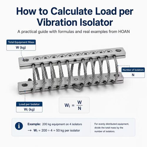 Dernier blog de l'entreprise Comment calculer la charge par isolateur de vibrations