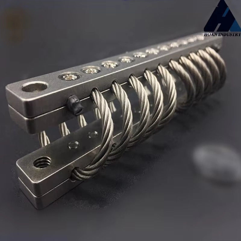 0.2 kg Isolateurs de vibration à câbles à fil de type à filetage pour un fonctionnement stable dans les environnements aériens et à bord des navires