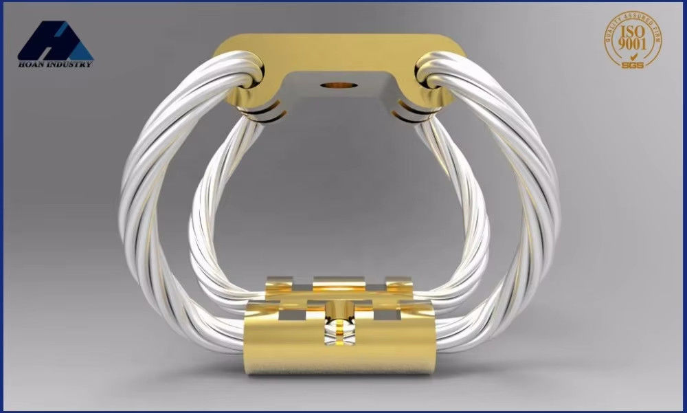 Isolateur de vibrations à câble métallique GR5-16A-A pour vibrations à basse fréquence