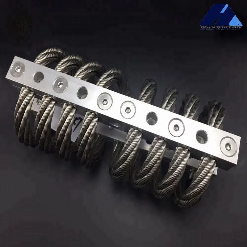 JGX-0958A-138A Amortisseur de vibrations à câble métallique avec plage de températures étendue et conception résistante à la corrosion pour environnements difficiles