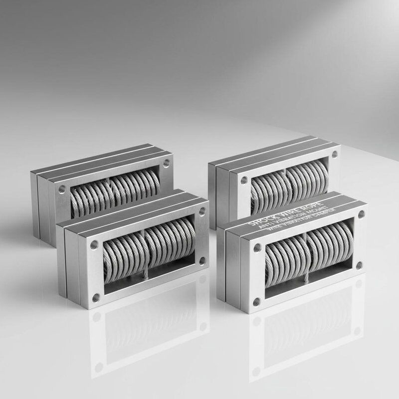 Corde en acier inoxydable isolateur avec 370kg charge statique maximale pour amortissement des chocs et vibrations marins